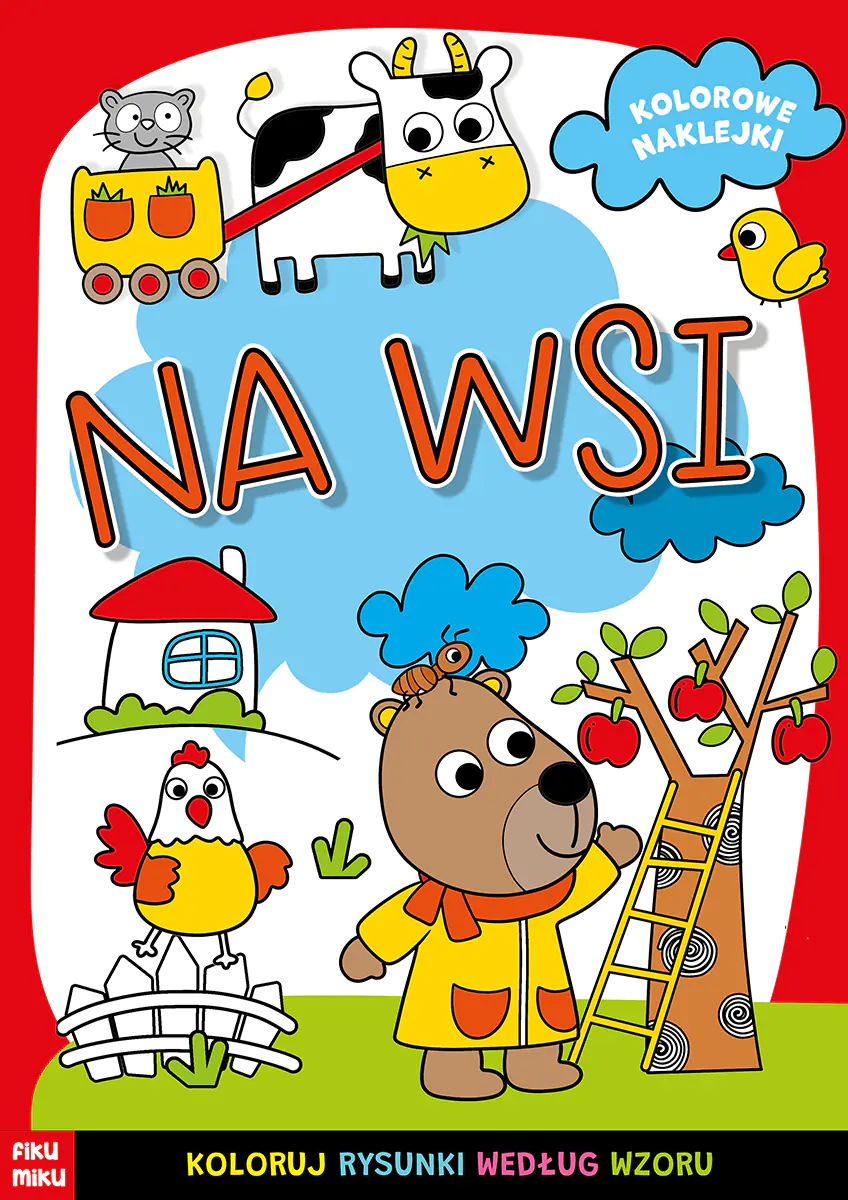 Książka - Na wsi. Kolorowe naklejki