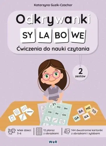 Książka - Odkrywanki Sylabowe ćwiczenia do nauki czytania zestaw 2