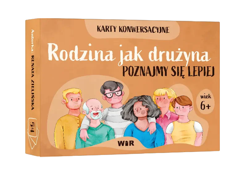 Książka - Rodzina jak drużyna Poznajmy się lepiej Karty konwersacyjne dla dzieci w wieku 6+