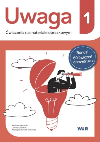 Książka - Uwaga Ćwiczenia na materiale obrazkowym 1