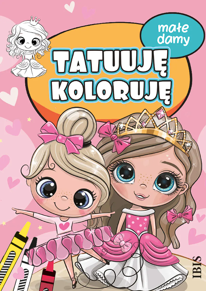 Książka - Małe damy. Tatuuję - koloruję