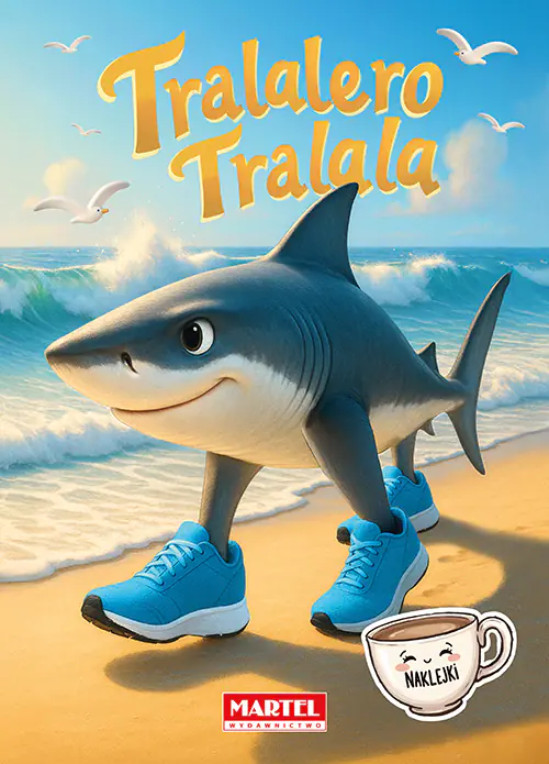 Książka - Kolorowanka Tralalero Tralala z naklejkami