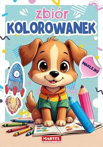 Książka - Zbiór kolorowanek z naklejkami