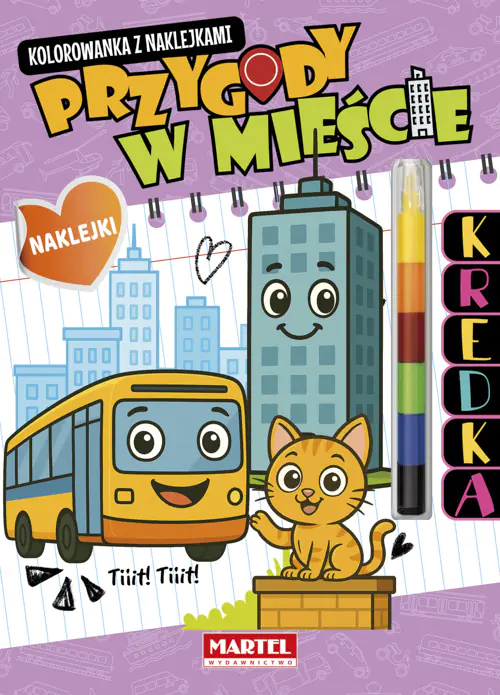 Książka - Modułowa kredka. Przygody w mieście z naklejkami
