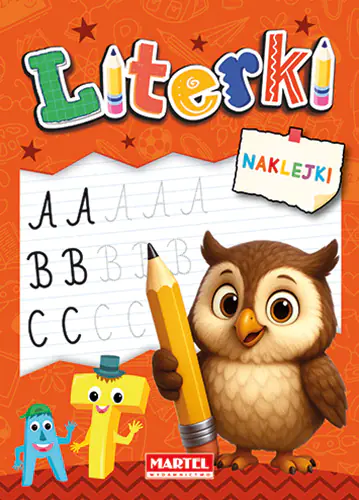 Książka - Literki z naklejkami