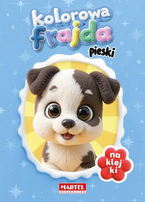 Książka - Kolorowa frajda. Pieski z naklejkami