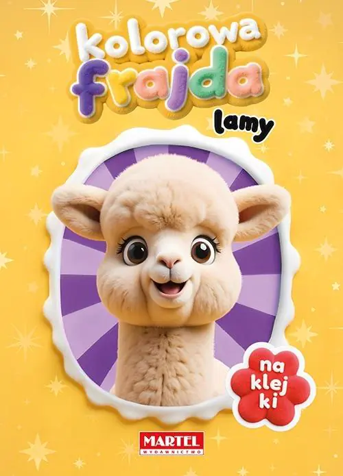 Książka - Kolorowa frajda. Lamy z naklejkami