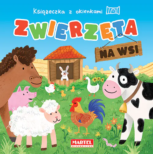 Książka - Książeczka z okienkami. Zwierzęta na wsi