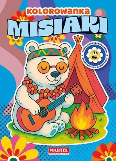 Książka - Kolorowanka z naklejkami Misiaki
