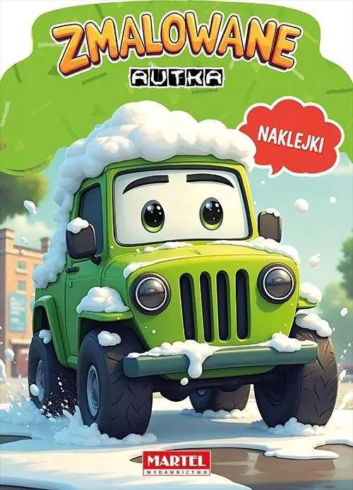 Książka - Zmalowane autka. Kolorowanka z naklejkami