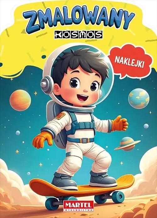Książka - Zmalowany kosmos. Kolorowanka z naklejkami