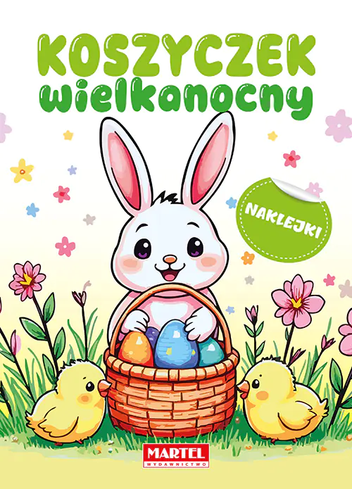 Książka - Koszyczek wielkanocny z naklejkami
