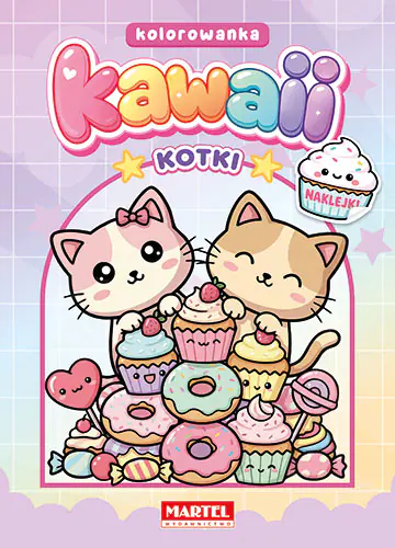 Książka - Kawaii. Kotki z naklejkami