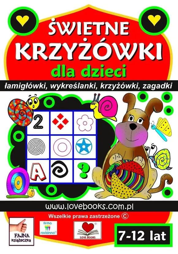 Książka - Świetne krzyżówki dla dzieci 7-12lat