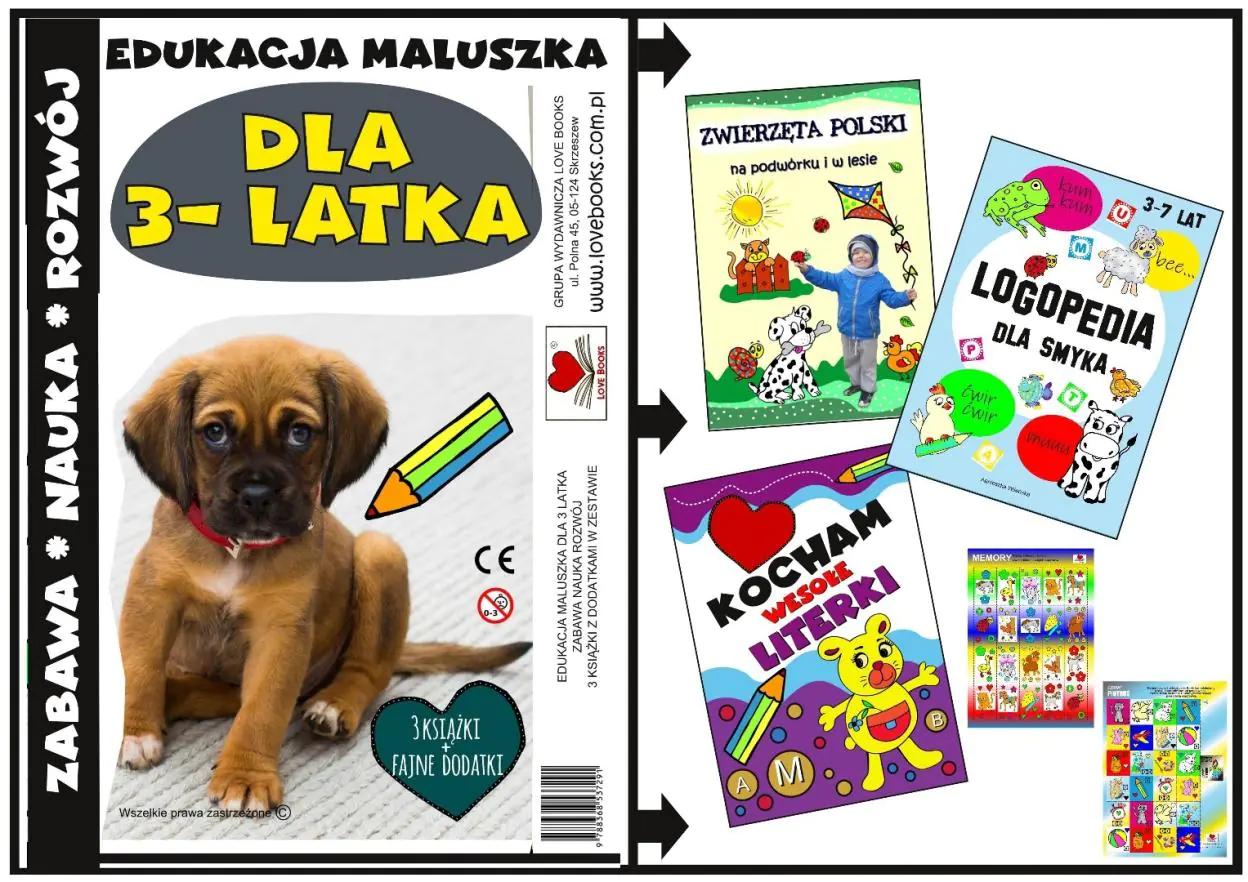 Książka - Edukacja maluszka - Zestaw książek dla 4 latka
