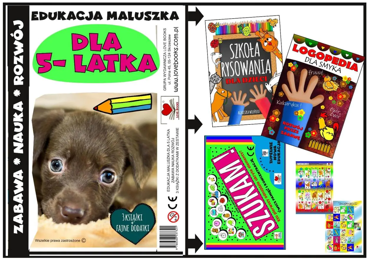 Książka - Edukacja maluszka - zestaw książek dla 5 latka