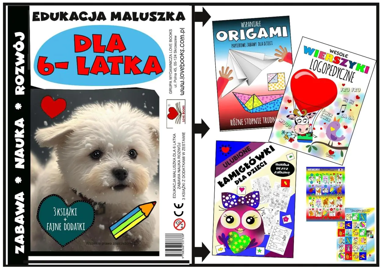 Książka - Edukacja maluszka - zestaw dla 6 latka