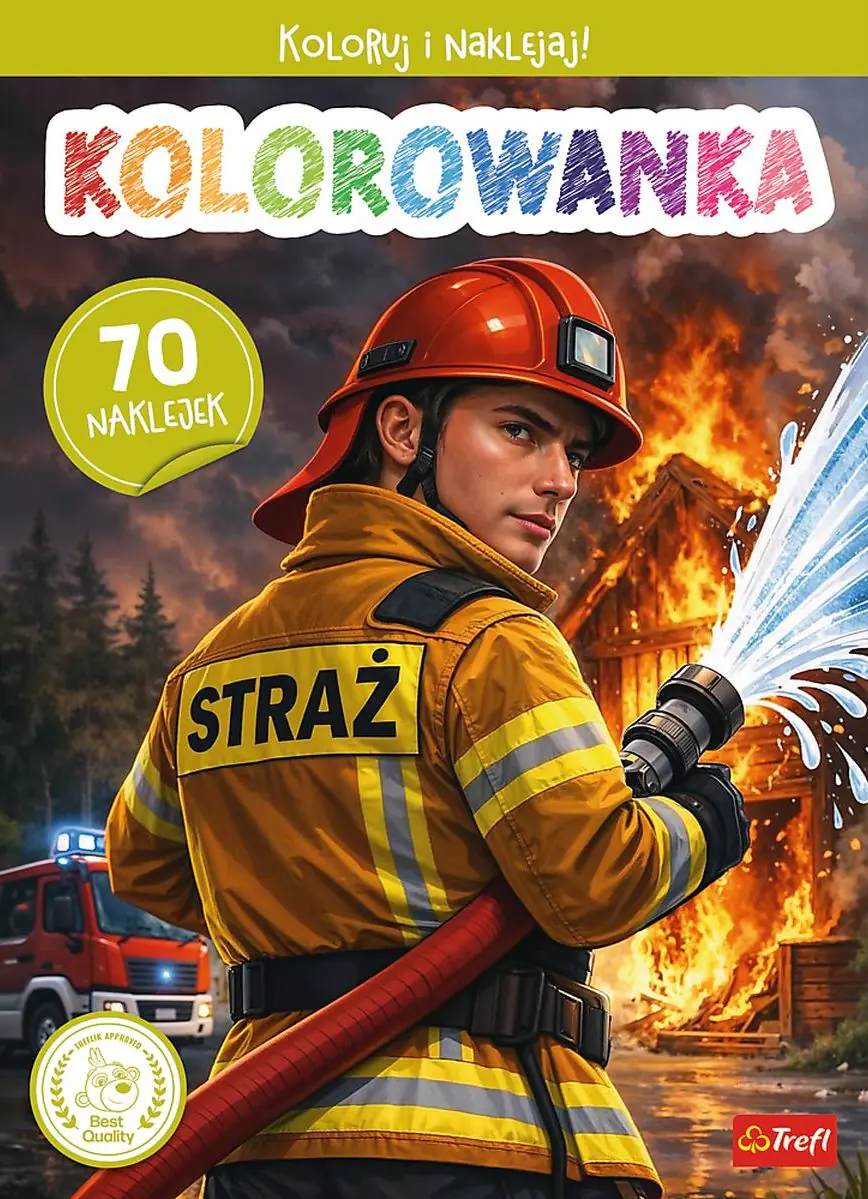 Książka - Strażak OSP. Kolorowanka z naklejkami