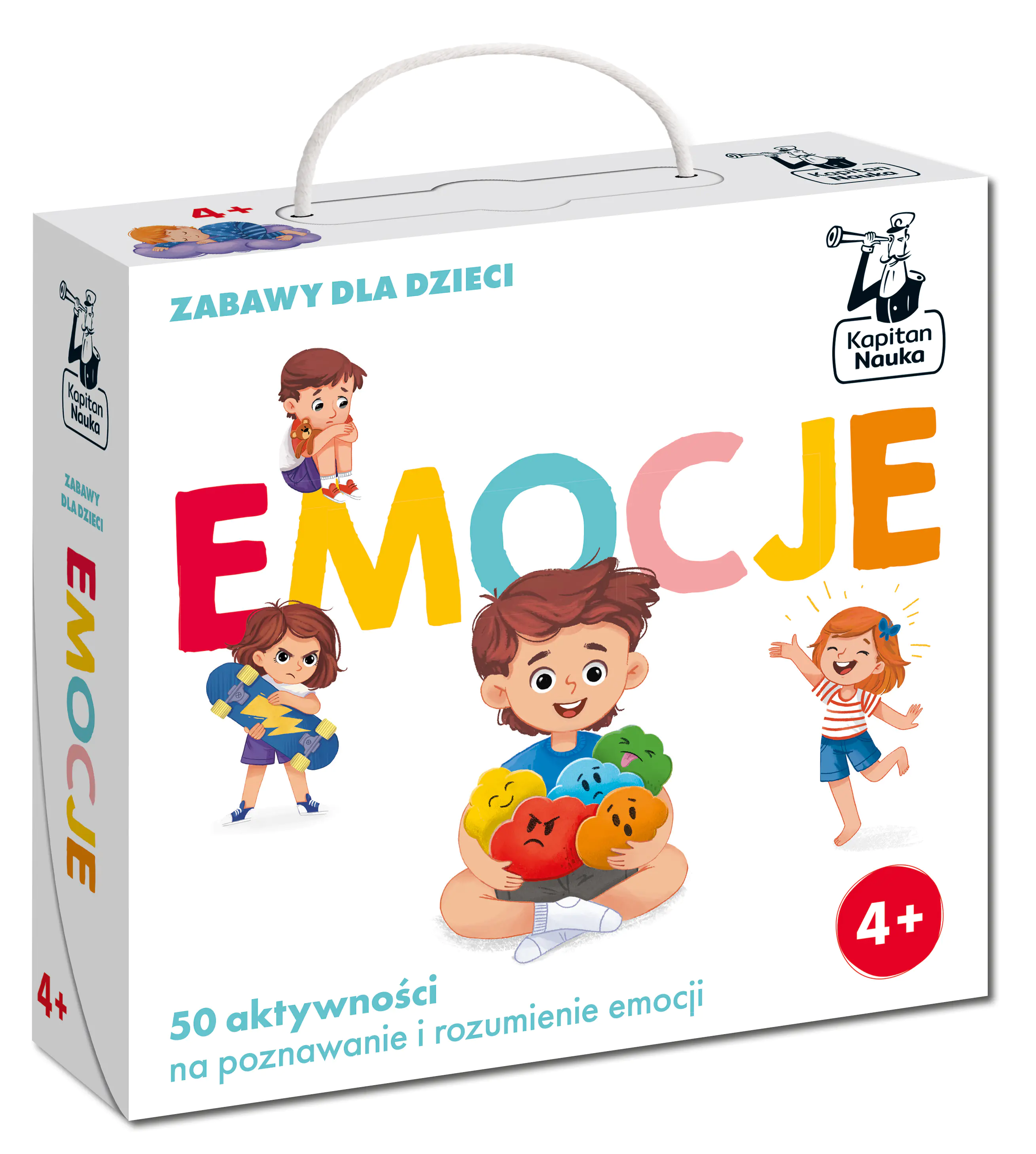 Książka - Emocje. Zabawy dla dzieci. Kapitan Nauka