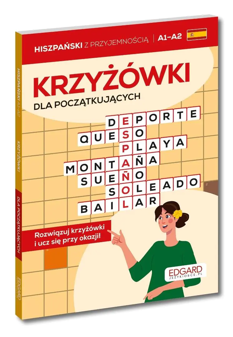 Książka - Hiszpański. Krzyżówki dla początkujących A1A2