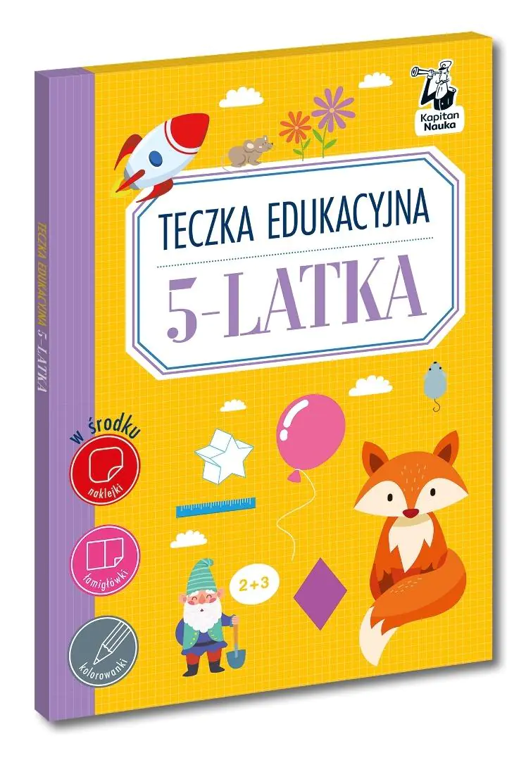 Książka - Teczka edukacyjna 5-latka. Kapitan Nauka