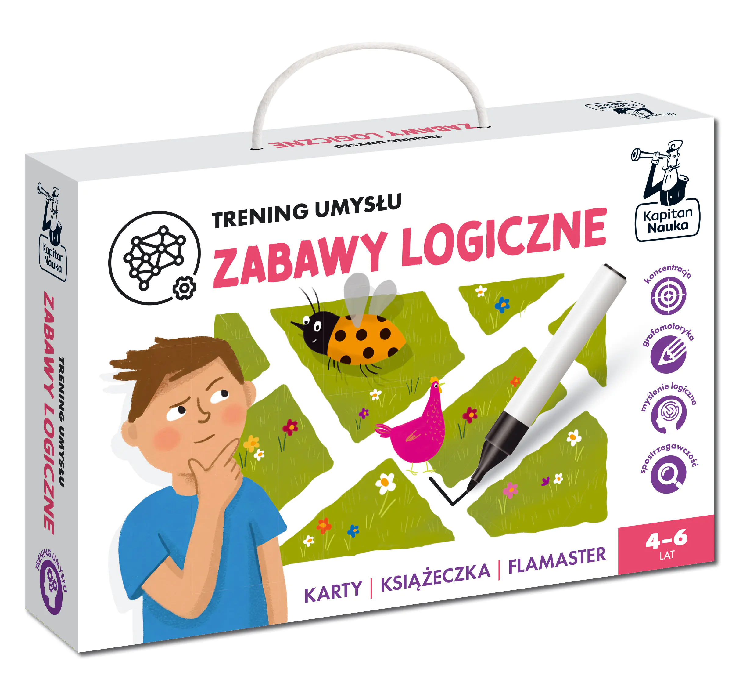 Książka - Trening umysłu. Zabawy logiczne
