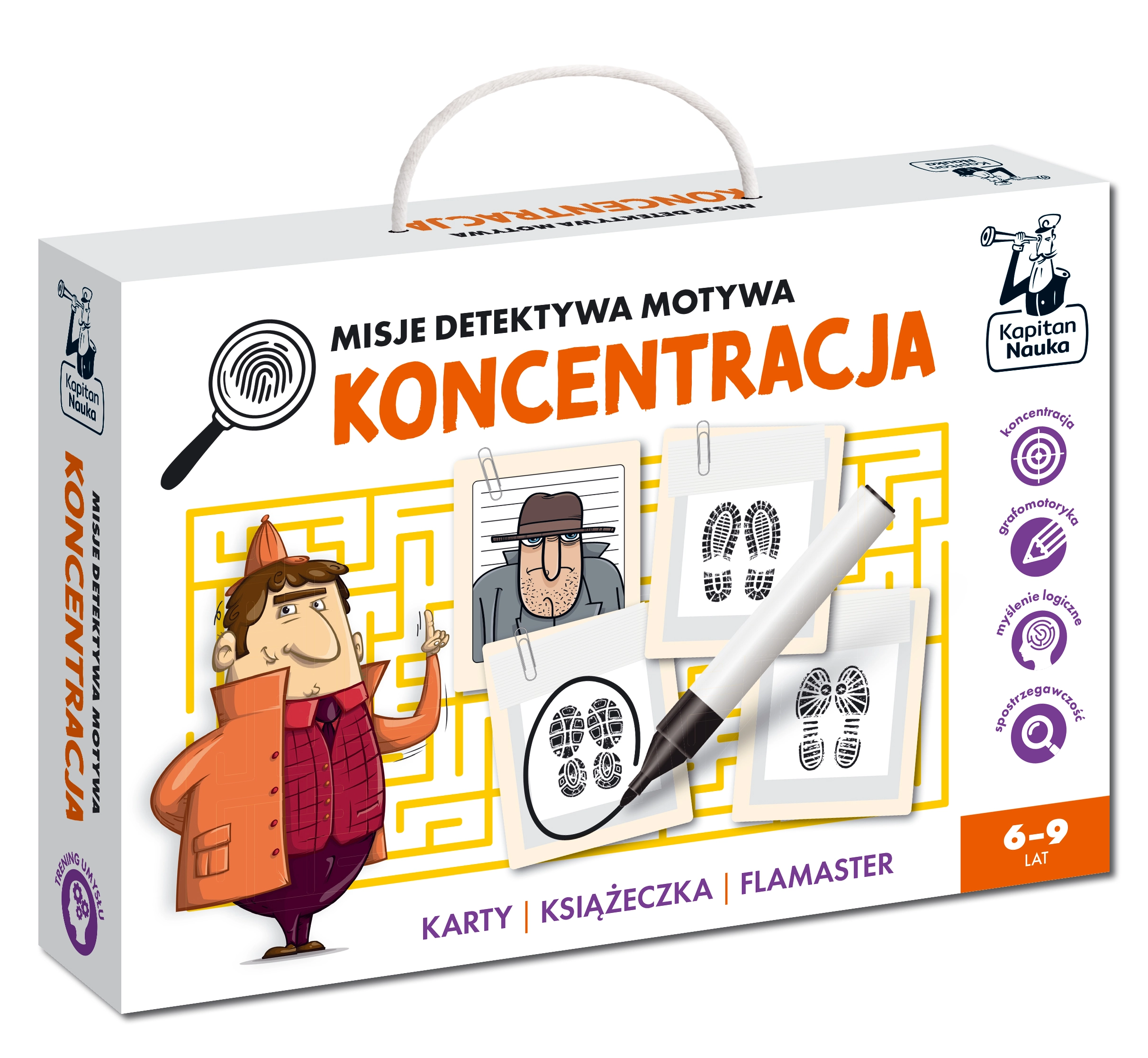 Książka - Kapitan Nauka. Misje detektywa Motywa. Koncentracja
