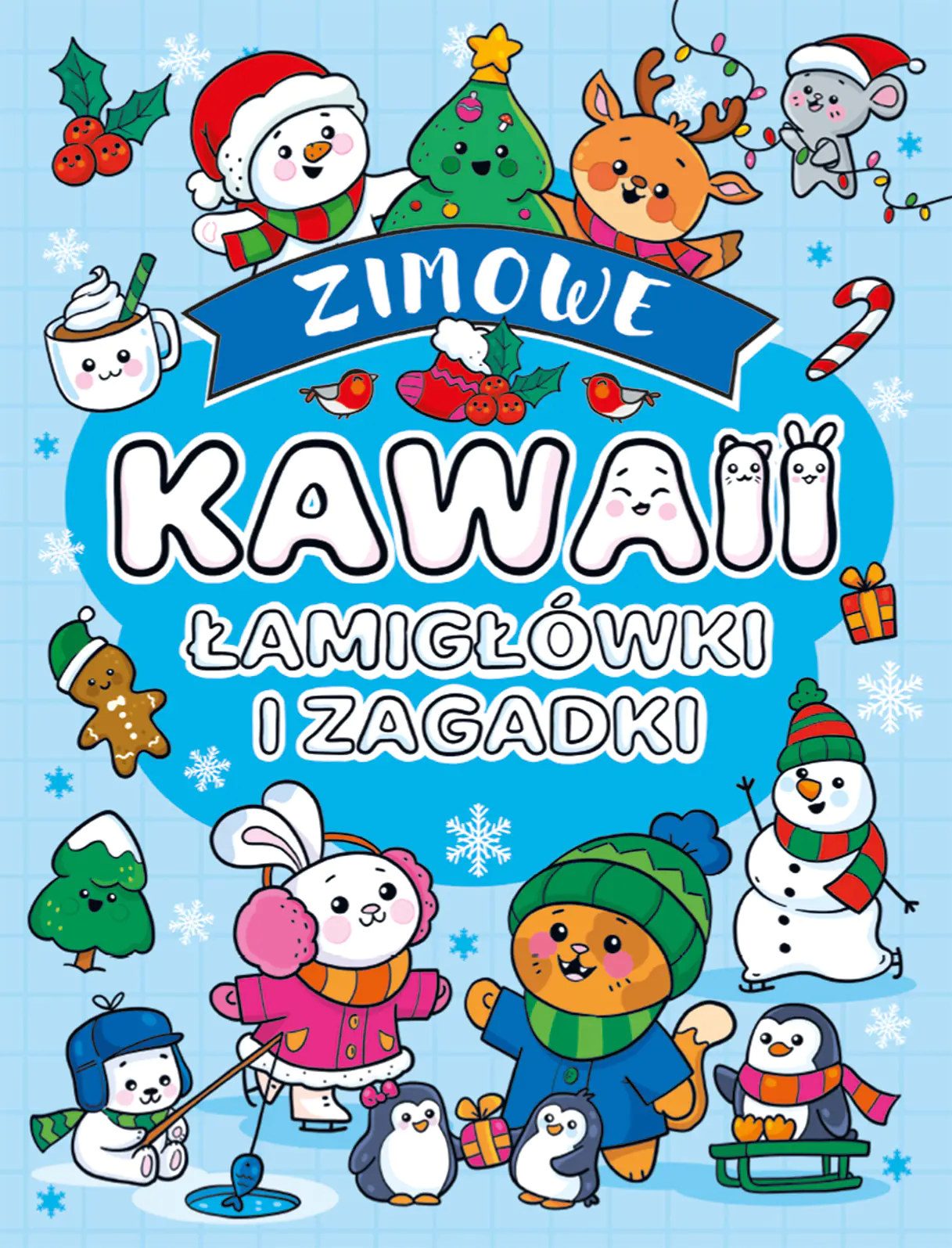 Książka - Kawaii. Zimowe. Łamigłówki i zagadki