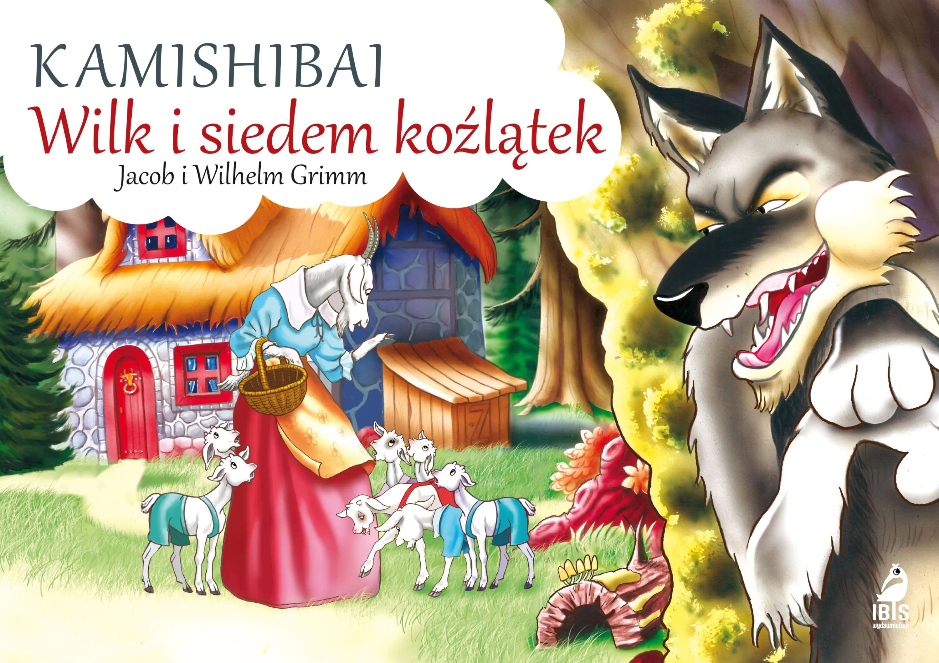 Książka - Wilk i siedem koźlątek. Kamishibai