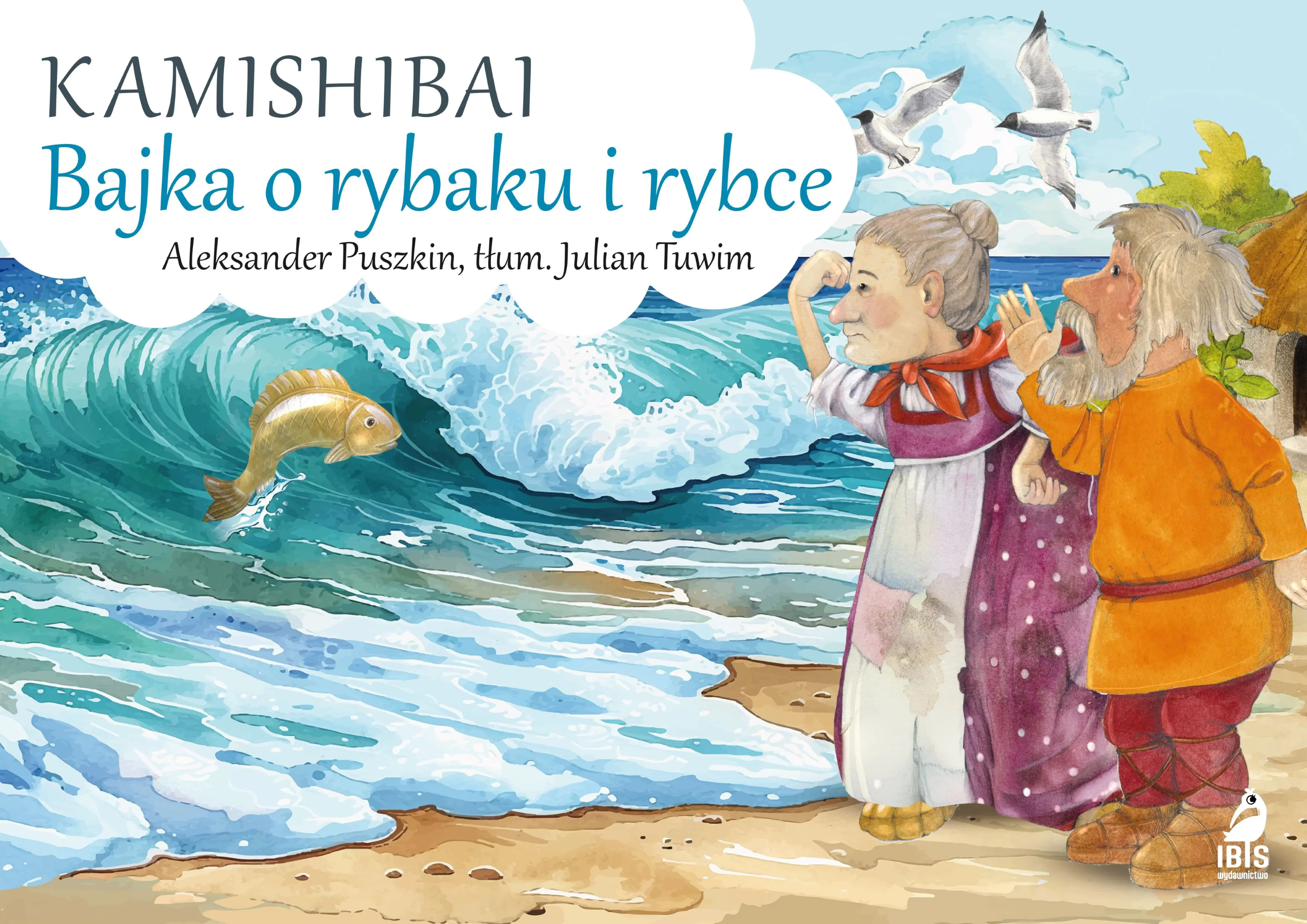 Książka - Bajka o rybaku i rybce. Kamishibai