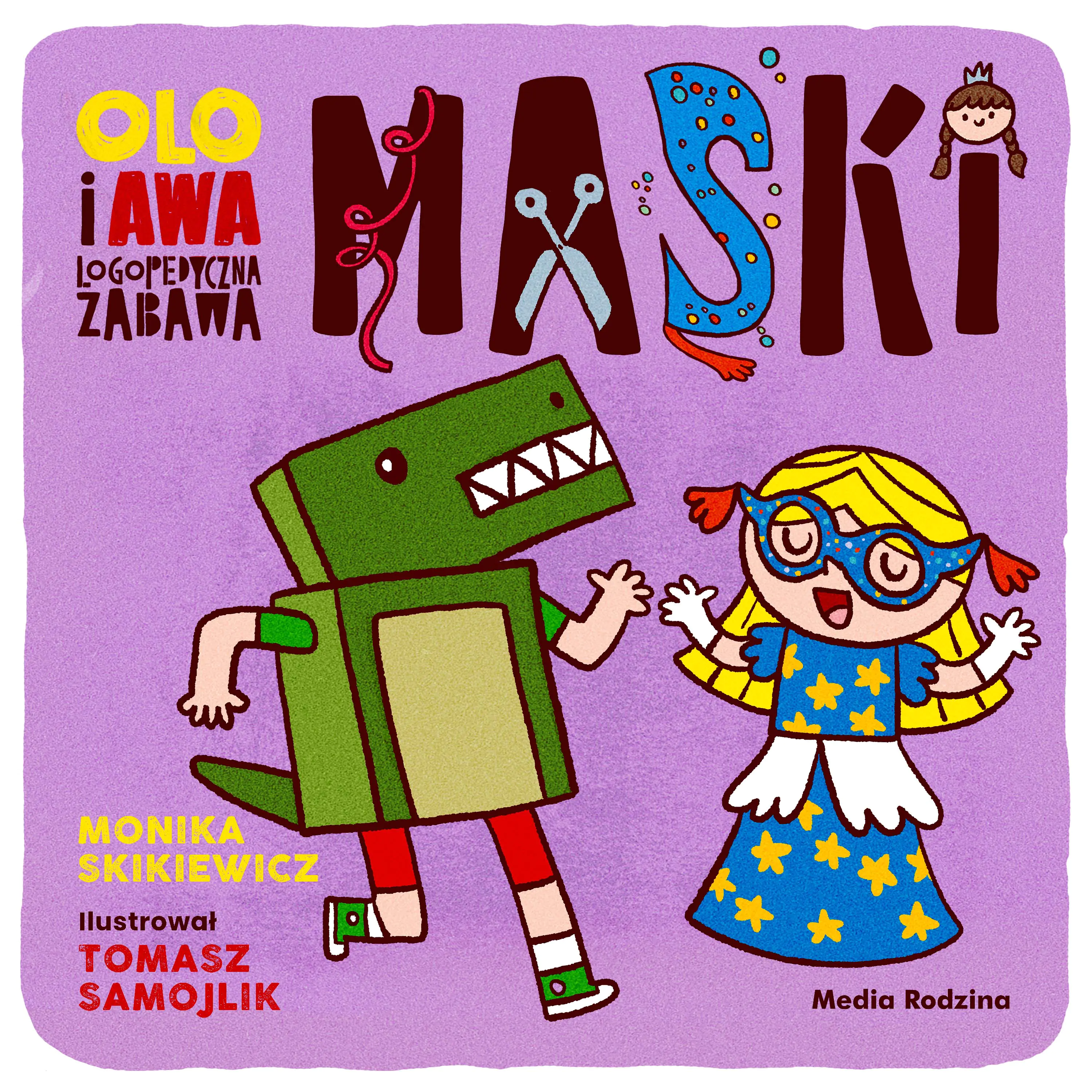 Książka - Olo i Awa. Logopedyczna zabawa. Maski