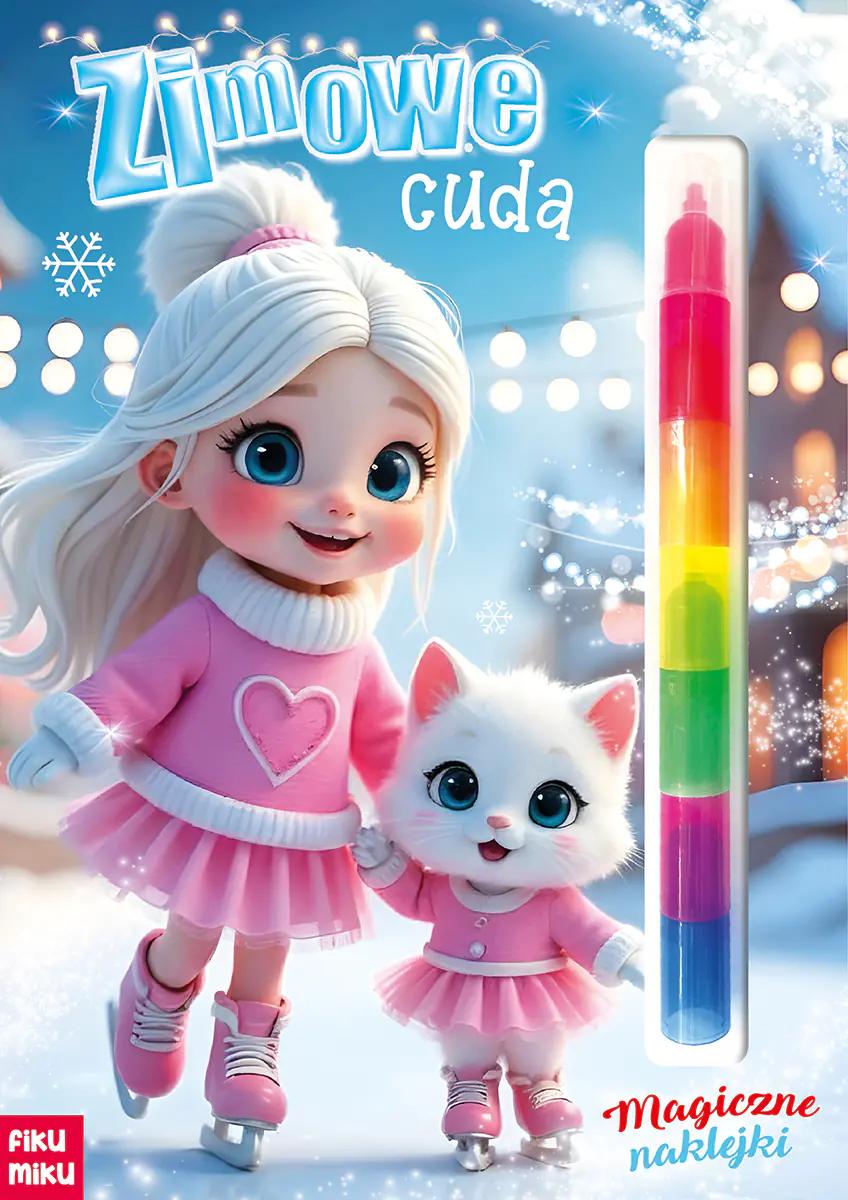 Książka - Zimowe cuda. Magiczne naklejki