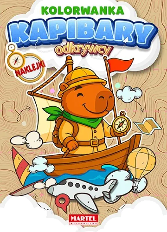 Książka - Kolorowanka z naklejkami. Odkrywcy. Kapibary