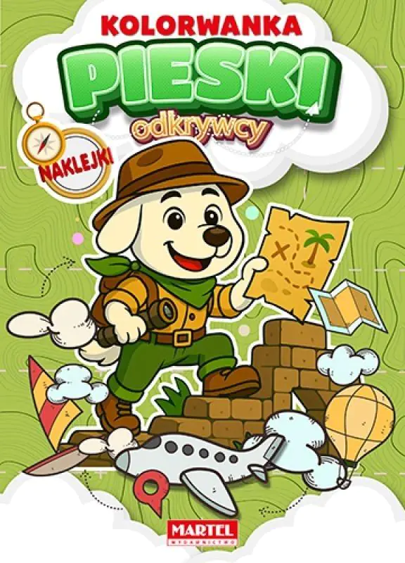 Książka - Kolorowanka z naklejkami. Odkrywcy. Pieski