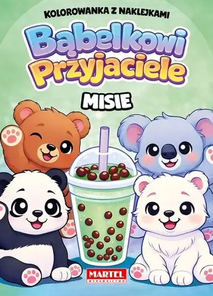 Książka - Kolorowanka z naklejkami. Bąbelkowi przyjaciele. Misie