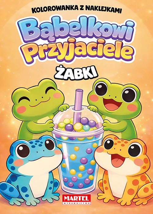 Książka - Żabki. Kolorowanka z naklejkami. Bąbelkowi przyjaciele