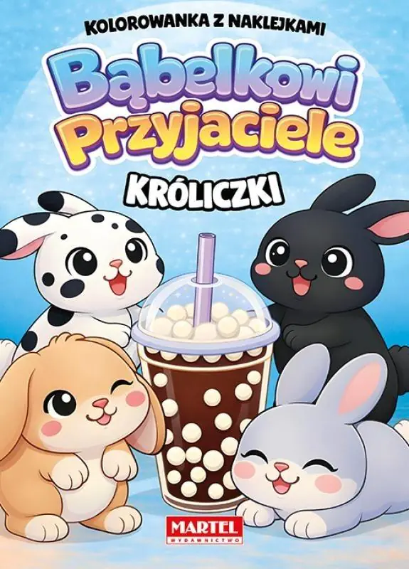 Książka - Kolorowanka z naklejkami. Bąbelkowi przyjaciele. Króliczki