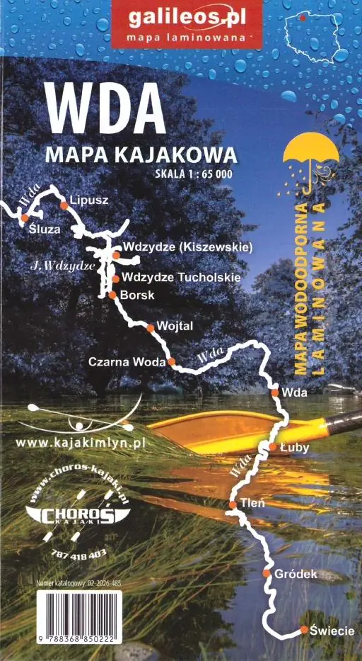 Książka - Mapa kajakowa - WDA 1:65 000