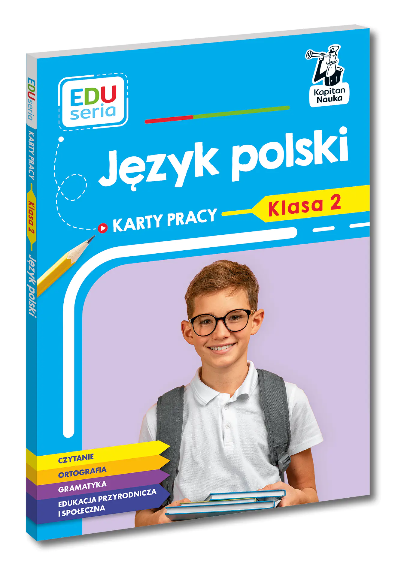 Książka - Język polski. Karty pracy. Klasa 2. Kapitan Nauka. Karty pracy