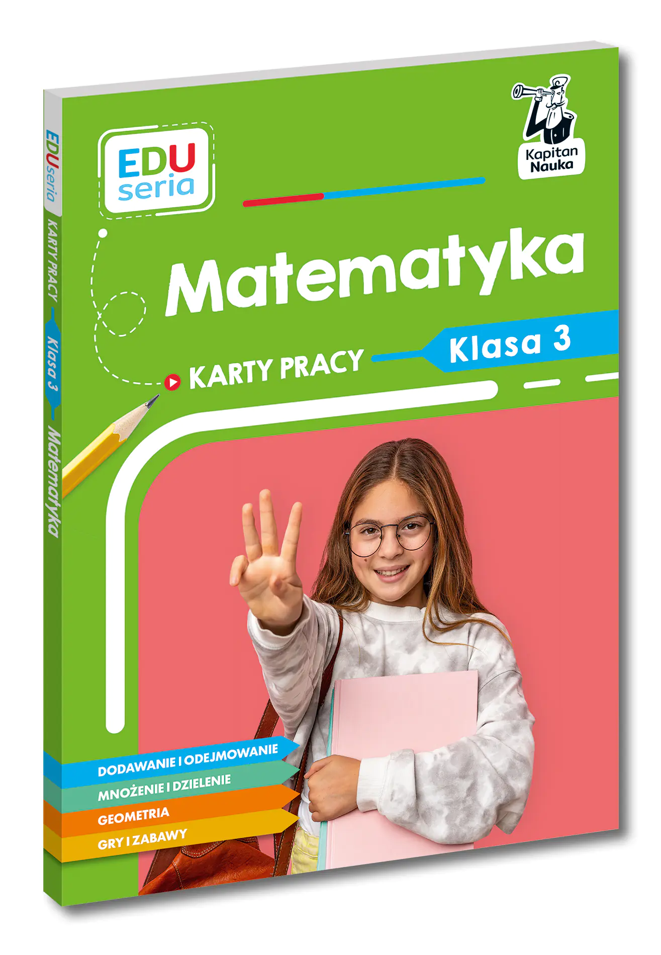 Książka - Matematyka. Karty pracy. Klasa 3. Kapitan Nauka. EDUseria