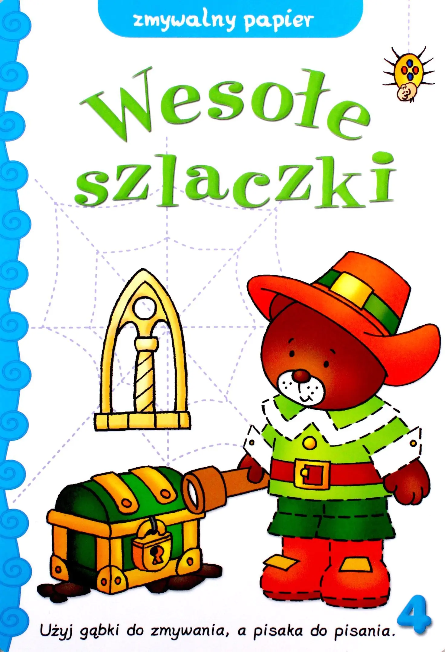Książka - Wesołe szlaczki 4