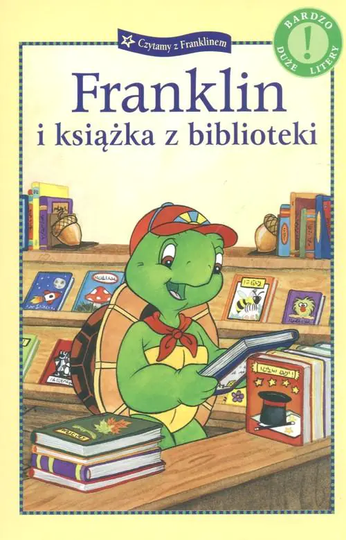 Książka - Franklin i książka z biblioteki