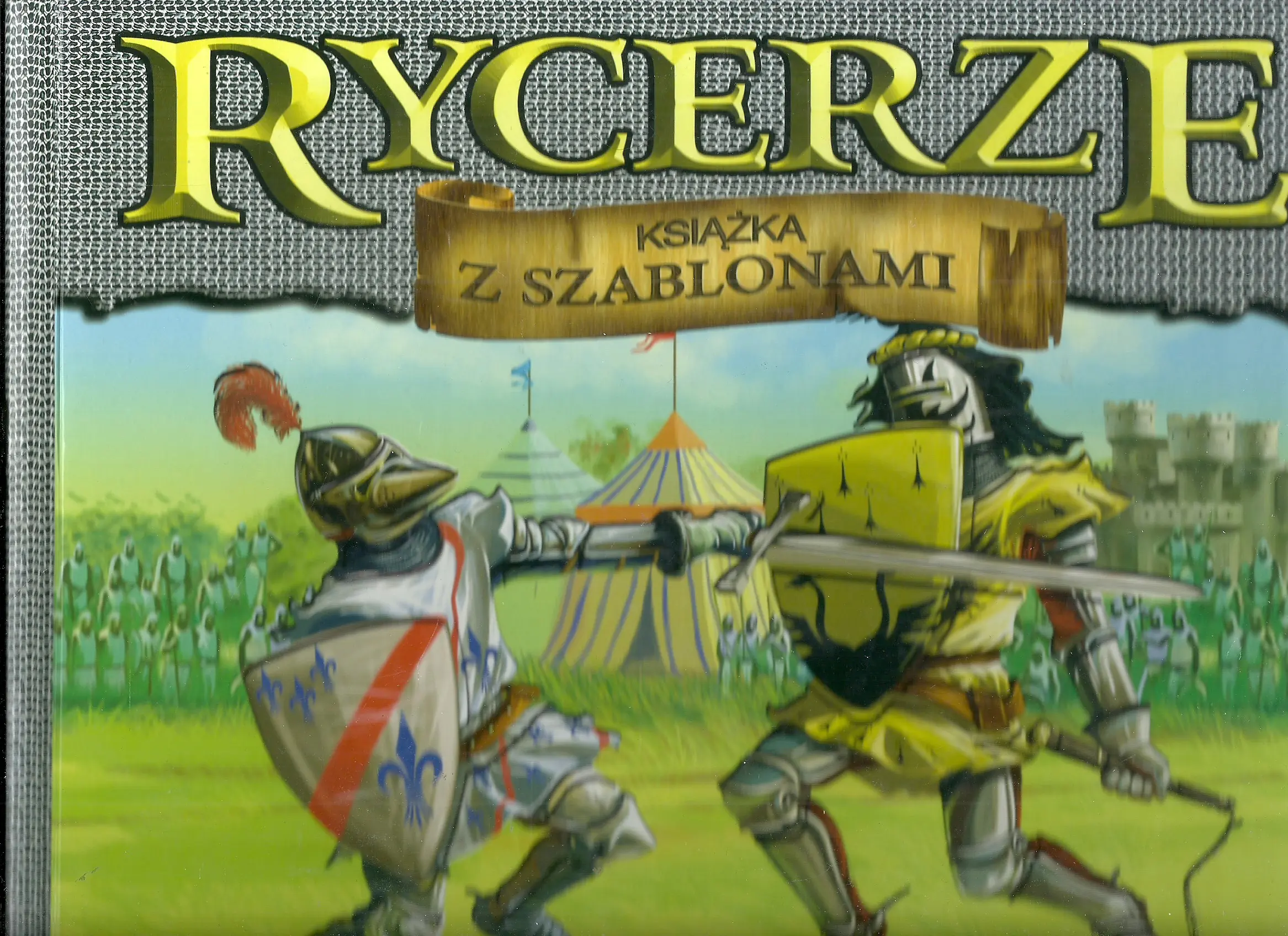 Książka - Rycerze - książka z szablonami