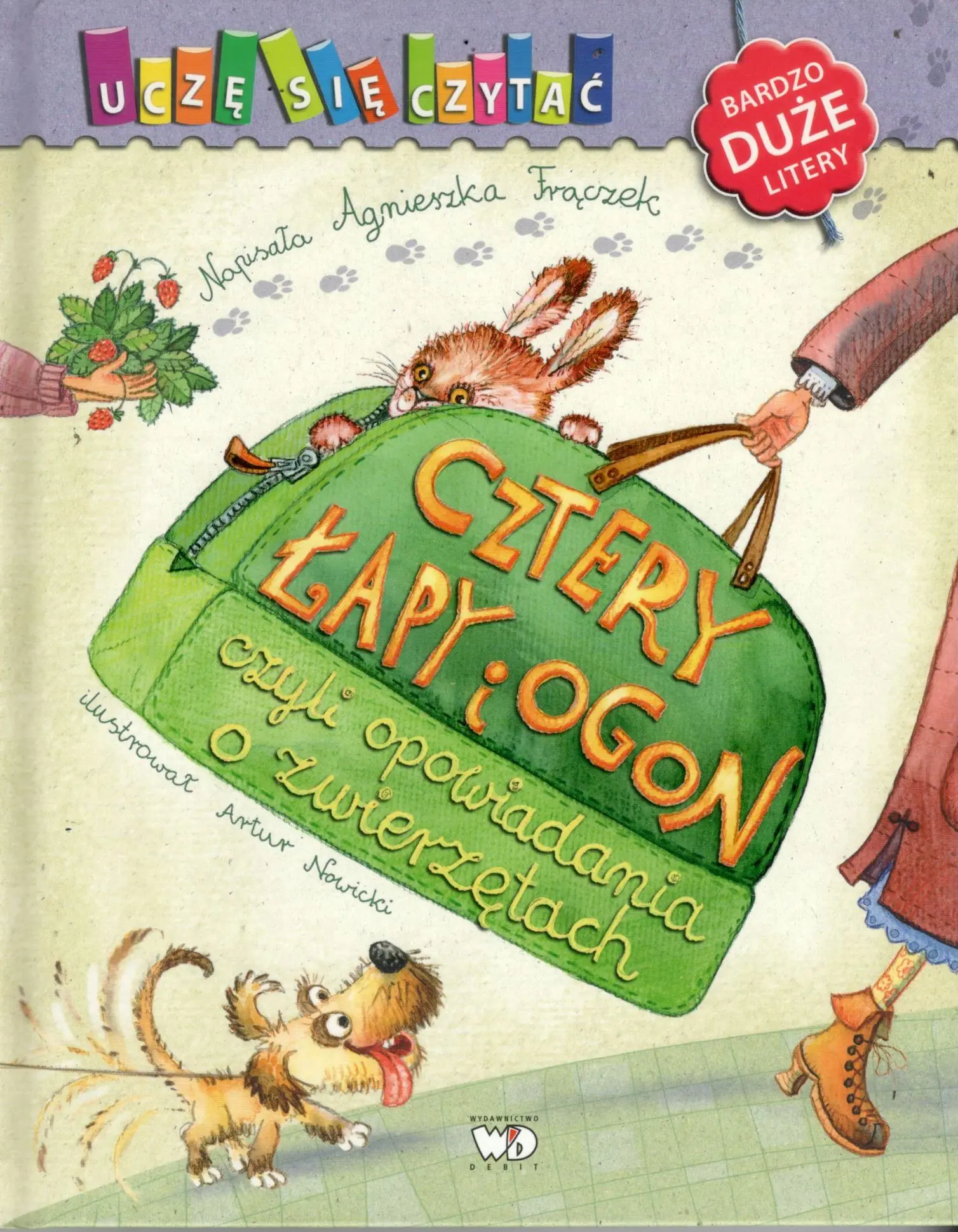 Książka - Uczę się czytać. Cztery łapy i ogon, czyli opowiadania o zwierzętach