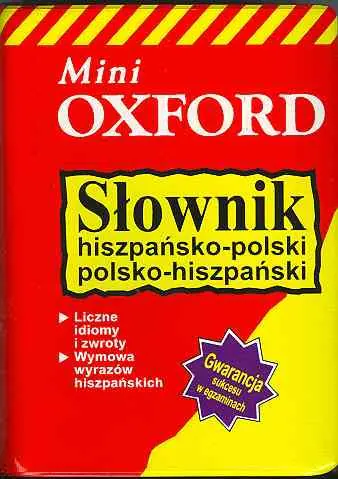 Książka - Słownik hiszpańsko polski polsko hiszpański Mini Oxford