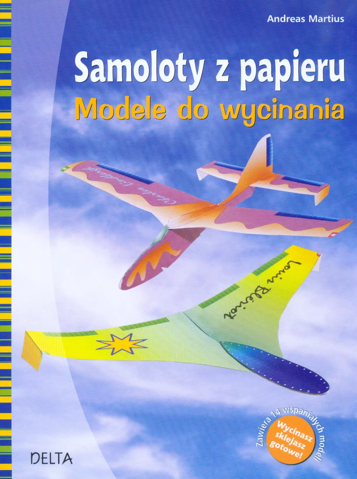 Książka - Samoloty z papieru modele do wycinania