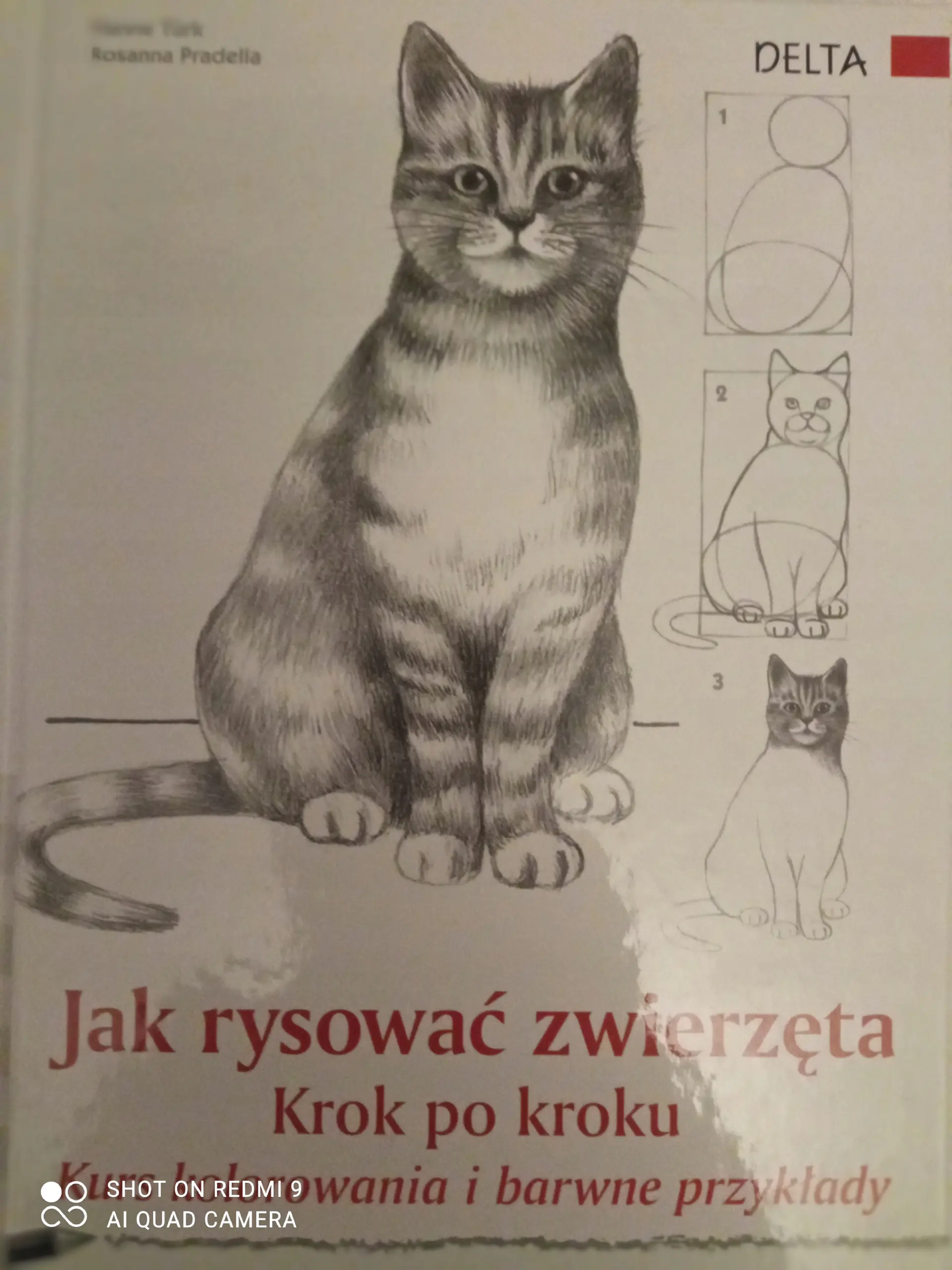 Książka - Jak rysować zwierzęta. Krok po kroku. Kurs kolorowania i barwne przykłady