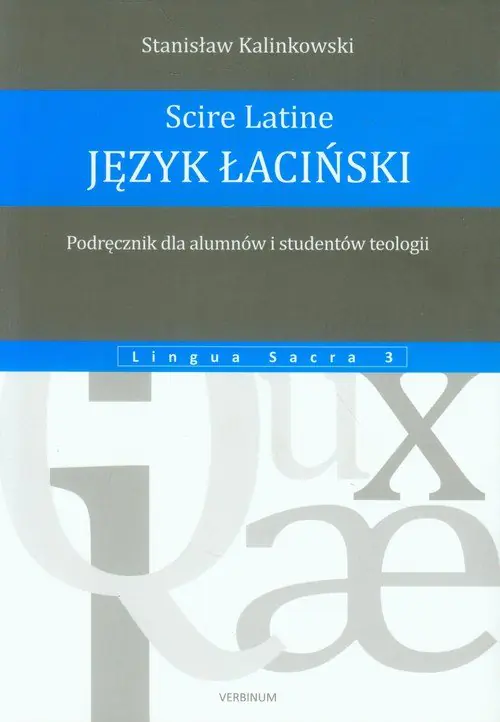 Książka - Język łaciński Podręcznik dla alumnów i studentów teologii