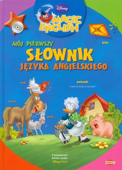Książka - Disney Magic English Mój pierwszy słownik języka angielskiego + 2 CD