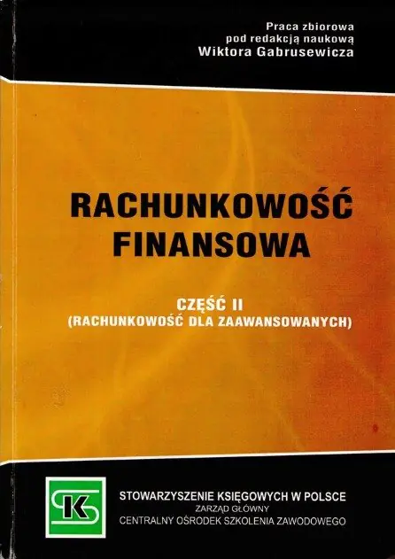 Książka - Rachunkowość finansowa Część II